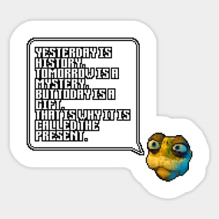 Turtle Wisdom: The Key to Success Sticker